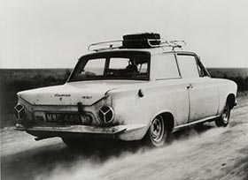 Eric Jackson's record breaking Ford Cortina