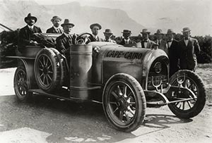 Africa overlanders Reinhelt and Evanepoel - 1914 Belgian F.A.B.